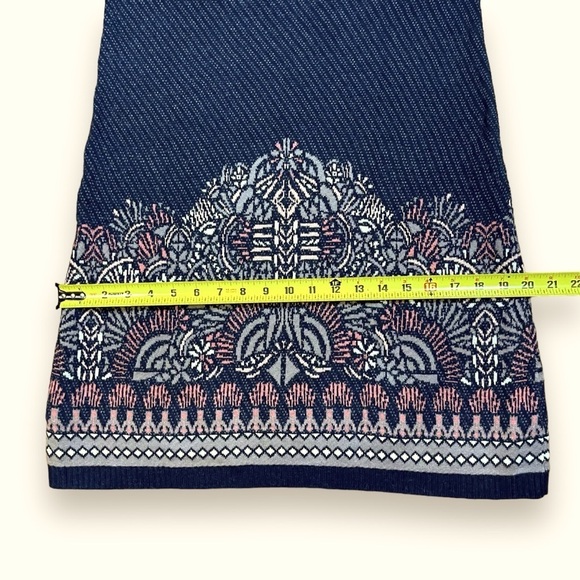 Anthropologie Moth Navy Imperial Garden Tunic Sweater Dress XS Wool Alpaca - Picture 14 of 16